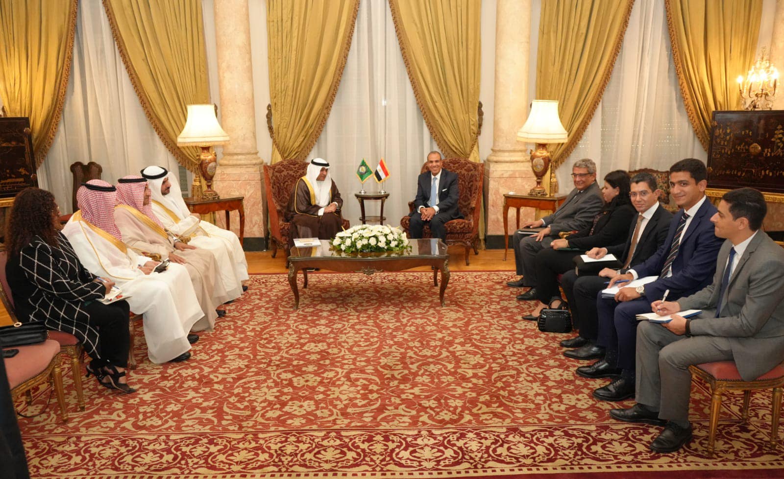 Egyptian FM Badr Abdelatty receives GCC secretary general